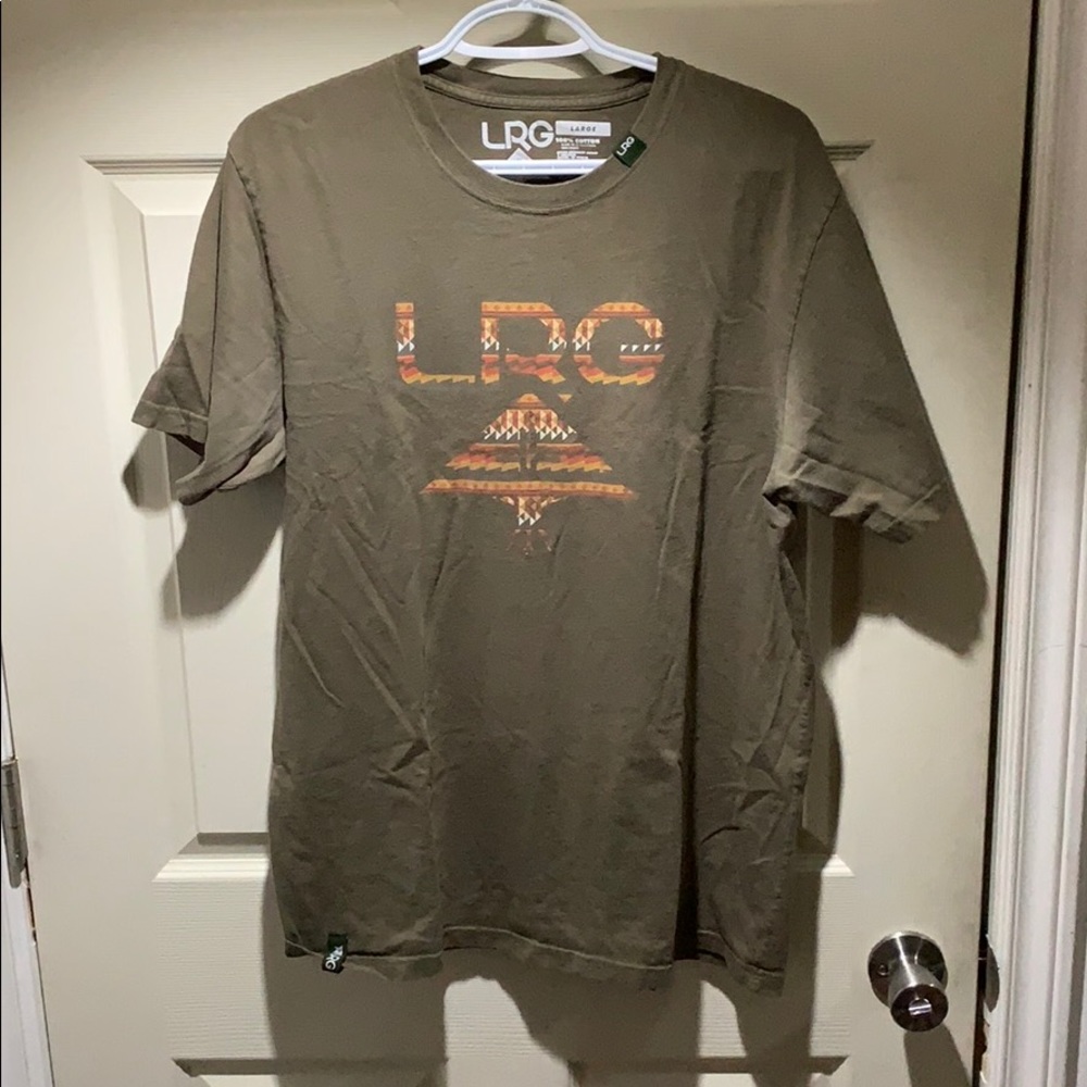LRG t shirt olive green large